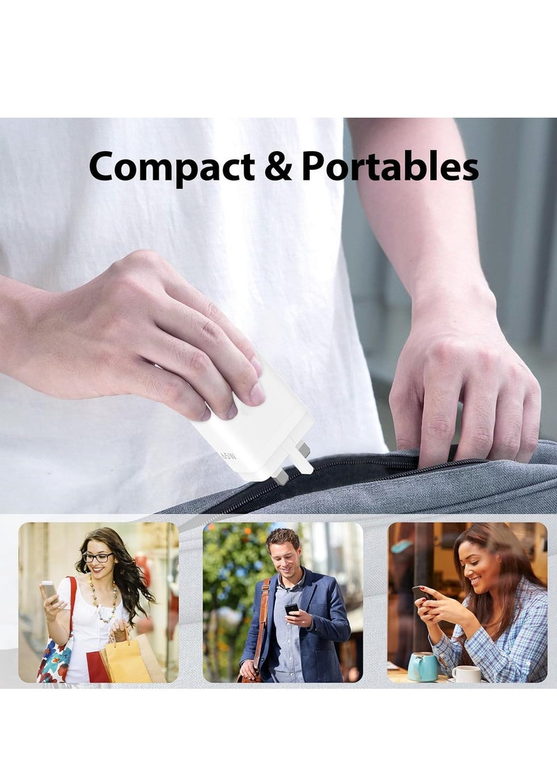 General 80W Supervooc UK Plug Power Adapter USB C Warp Charging Cable 1M for Oneplus USB Plug Charger Type A Wall Charger Fast Charger for OnePlus Nord 3 2T CE 4 3 2 Lite 14 13R 12 11 10T 10 9 8T 7 and Oppo  - Image 3