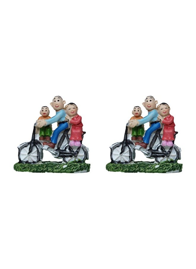 Wonderland - Wonderland Miniature Toys Set of 2 Famliy on Bike - Image 1