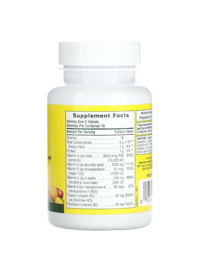 Natures Plus NaturesPlus, Source of Life, Multi-Vitamin & Mineral Supplement, 30 Tablets - Image 2