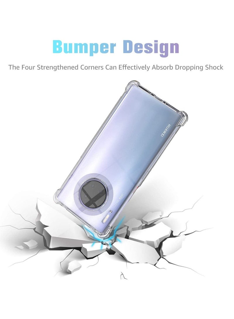 LEDIN Huawei Mate 30 Pro 5G Case, Four-Corner Thickened Protections,Alpha Clear Case Compatible With Huawei Mate 30 Pro - Image 3