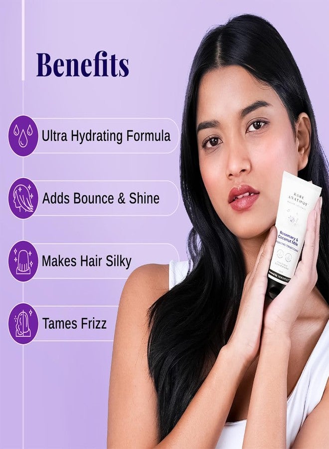 Bare Anatomy Nature X Science Rosemary & Coconut Milk Hydrating Conditioner|Natural Conditioner For Dry, Dull & Frizzy Hair|Sls & Paraben Free Conditioner For Women & Men|150 millilitre (Pack of 1) - Image 3