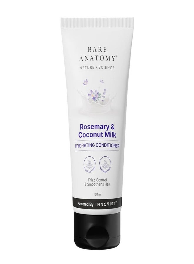 Bare Anatomy Nature X Science Rosemary & Coconut Milk Hydrating Conditioner|Natural Conditioner For Dry, Dull & Frizzy Hair|Sls & Paraben Free Conditioner For Women & Men|150 millilitre (Pack of 1) - Image 1