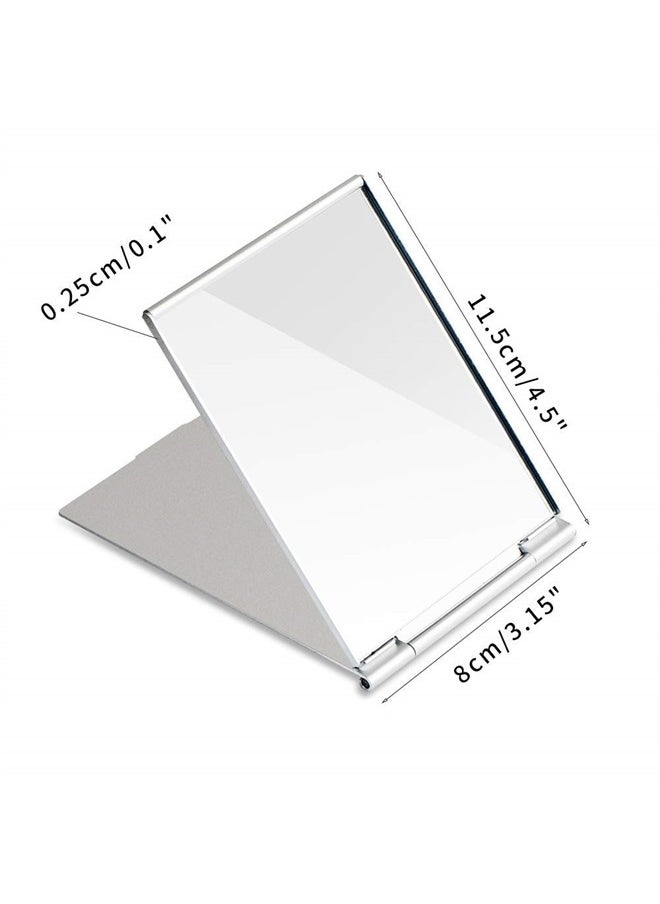 g2plus Portable Folding Vanity Mirror，Single Side Travel Shower Shaving Mirror, 4.5'' x 3.15'' x 0.1'' Small Folding Mirror for Travel, Bathroom, Makeup, Beauty, Grooming  - Image 2