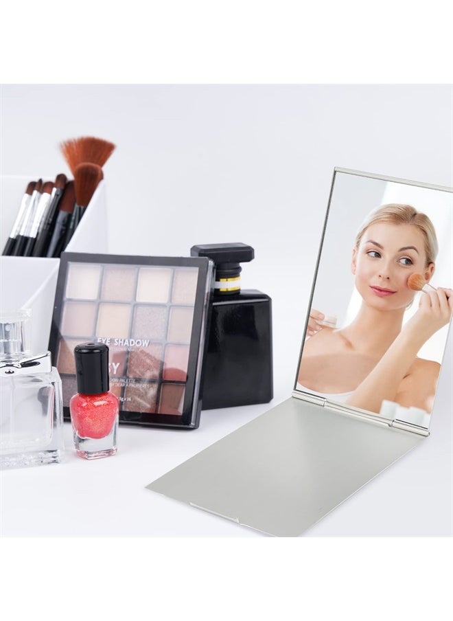g2plus Portable Folding Vanity Mirror，Single Side Travel Shower Shaving Mirror, 4.5'' x 3.15'' x 0.1'' Small Folding Mirror for Travel, Bathroom, Makeup, Beauty, Grooming  - Image 4
