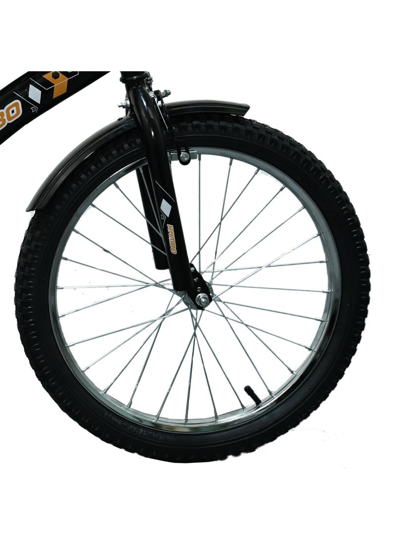 ماس سيكل للأطفال مقاس 20 دراجة كلاسيكي عالي الجودة مع إطارات هواء وفرامل امامية وخلفية مقعد قابل للتعديل - Image 2