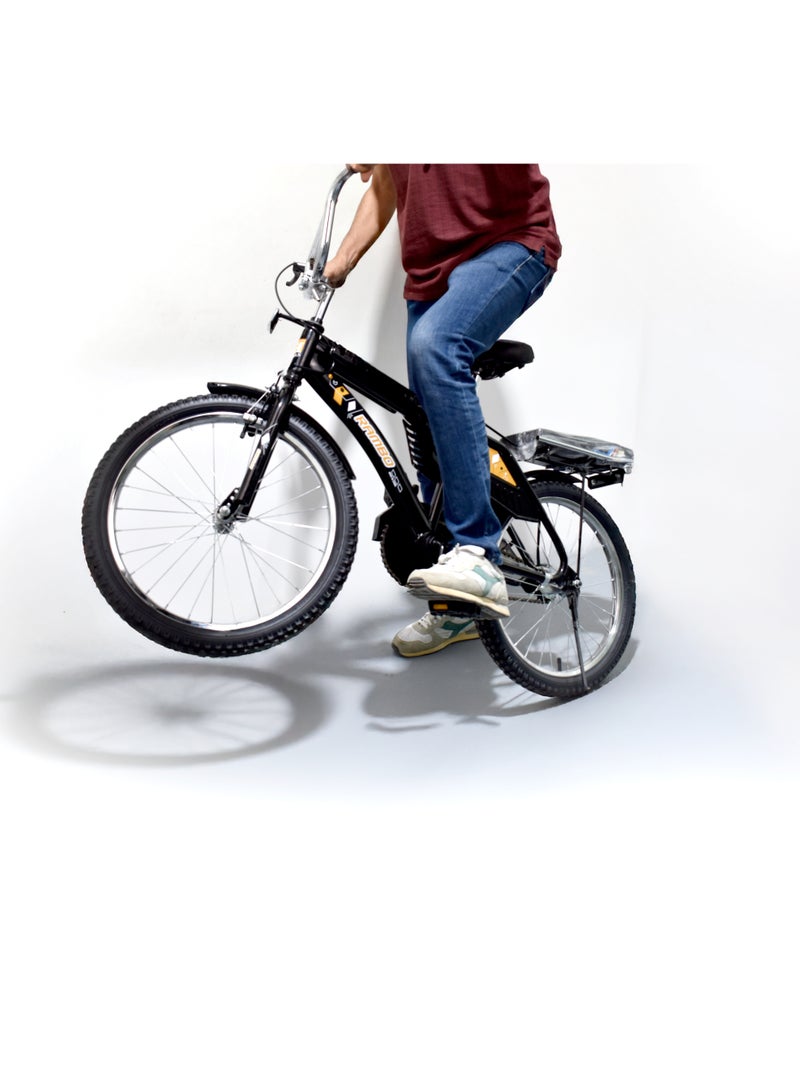 ماس سيكل للأطفال مقاس 20 دراجة كلاسيكي عالي الجودة مع إطارات هواء وفرامل امامية وخلفية مقعد قابل للتعديل - Image 3