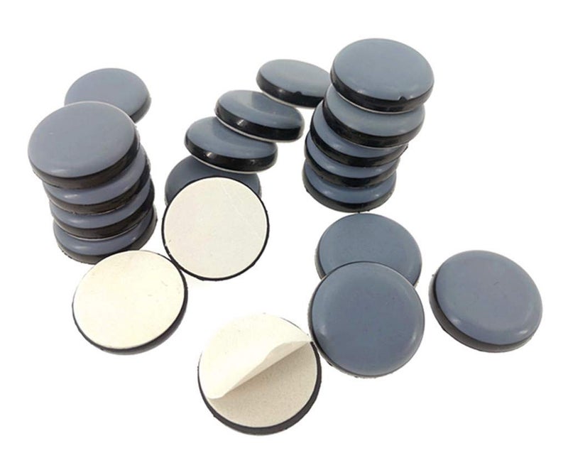 ALIMITOPIA ALIMITOPIA 20pcs Furniture Glide Stickon Teflon Chair Kitchen Appliances Slider Bumper SelfAdhesive Pad Floor Protector for Hardwood Tile or Marble FloorRound30mm or 12 inches 