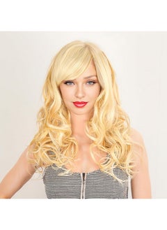 Krisah Krisah Synthetic Wavy Hair Wig, Golden Beach Blonde, 23 inch Length  - Image 1