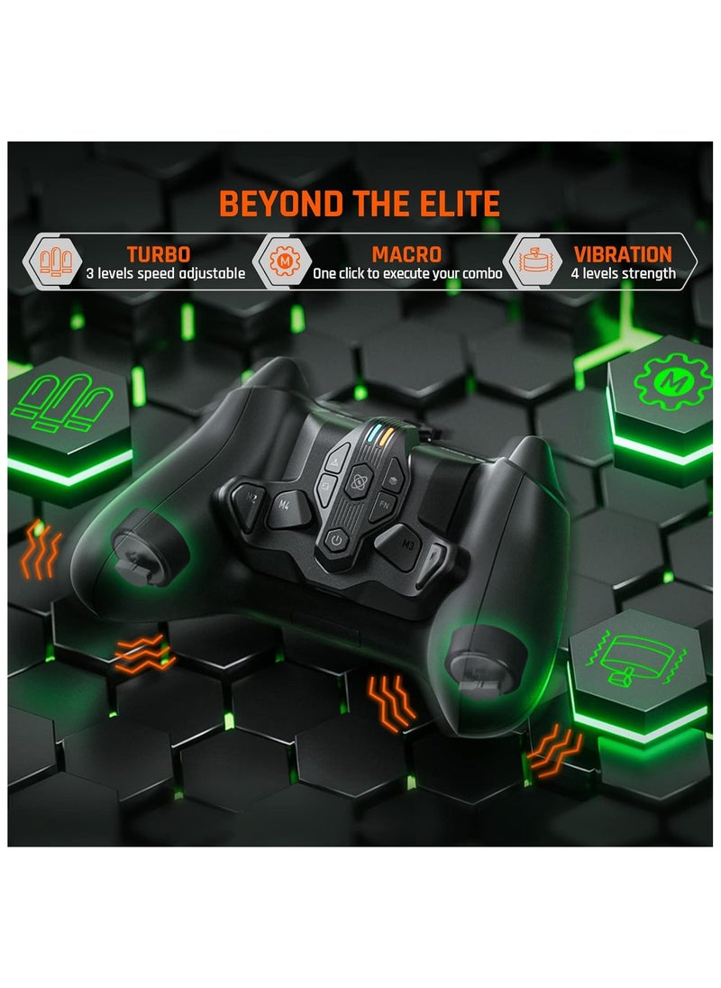 BIGBIG WON BIGBIG WON Controller Paddles, ARMOR-X Pro for Xbox Series Playing on Xbox Series X|S/Xbox One/Switch/Win, 6 Axis Gyro Motion Aim|Turbo Wireless Back Button Attachment for Xbox Series X|S Controller  - Image 5