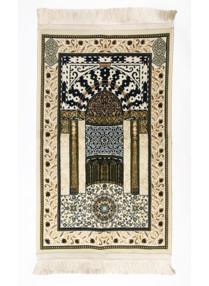 المحمديون سجادة صلاة فاخرة ٨ مم من المدينة – تصميم مستوحى من محراب المسجد النبوي | مثالية لرمضان والحج والصلاة اليومية - Image 5
