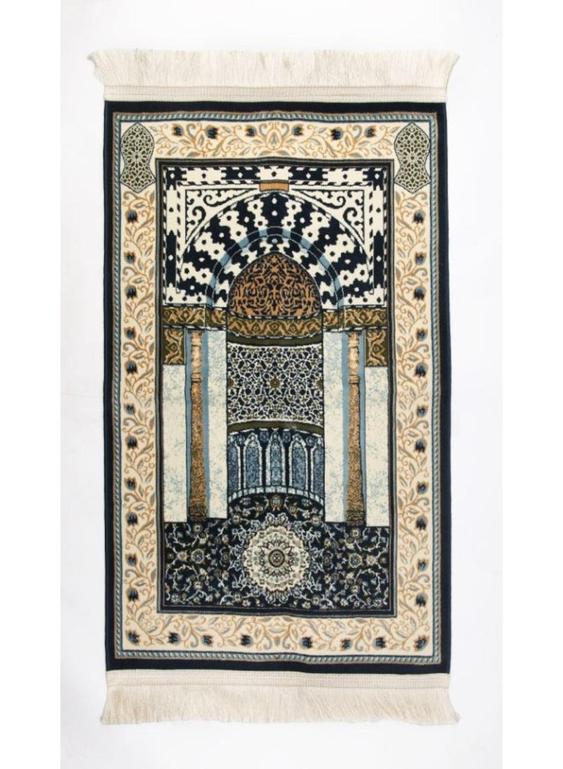 المحمديون سجادة صلاة فاخرة ٨ مم من المدينة – تصميم مستوحى من محراب المسجد النبوي | مثالية لرمضان والحج والصلاة اليومية - Image 3