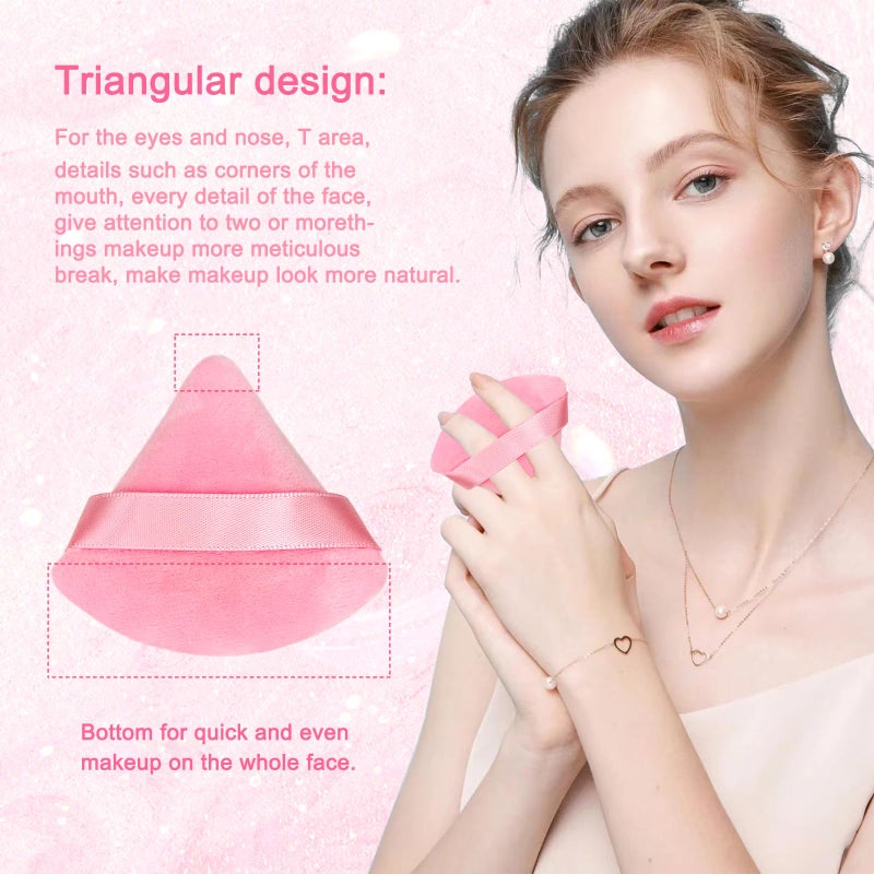 Scartink 6+6 Professional Makeup Sponge Set,2.76 inch Portable Soft Sponge Setting Face Puffs,Multicolor Makeup Blending Sponge Cosmetic Applicator for Loose Powder,Liquid,Facial Makeup Toolsï¼ˆPink) - Image 5