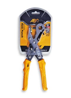 Multi-use Hole Punch Tool , 6 different 9-inch round heads, non-slip rubber grip, rotating head allows you to easily and quickly change the hole size, for punching leather or fabric materials in bags, shoes, plastic, or cardboard. Ideal for workshops, craftsmen, and home users, made of high-quality materials to withstand pressure and repeated use.