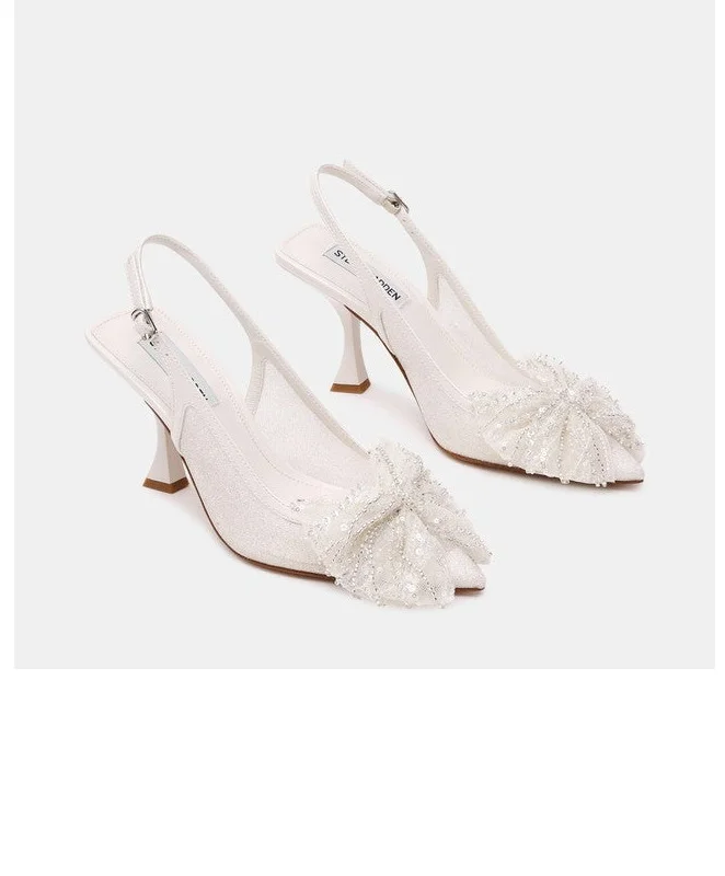 STEVE MADDEN Night-Fall Embellished Slingback Pumps