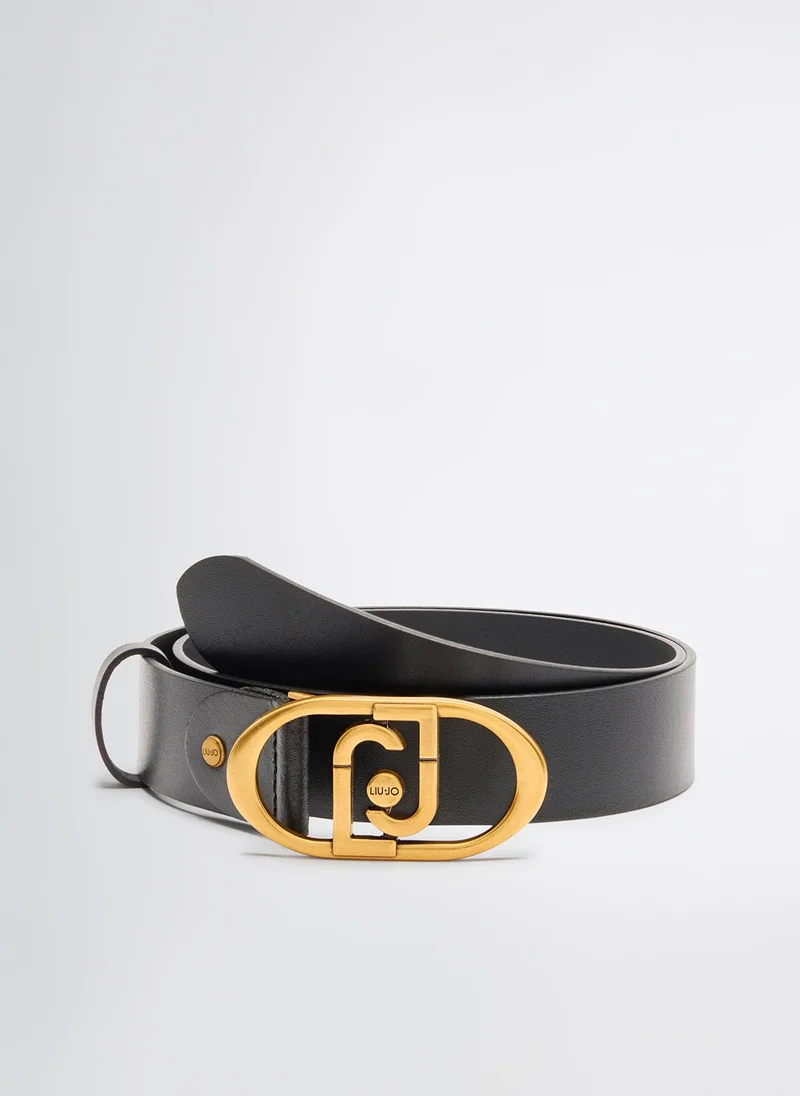 ليو جو LaPuffy leather belt