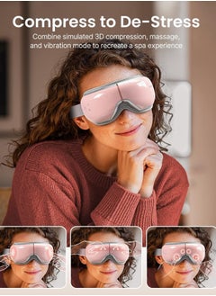 RENPHO Heated Eye Massager with Bluetooth Music - Pink  - Image 5