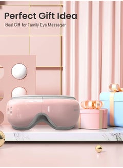 RENPHO Heated Eye Massager with Bluetooth Music - Pink  - Image 3