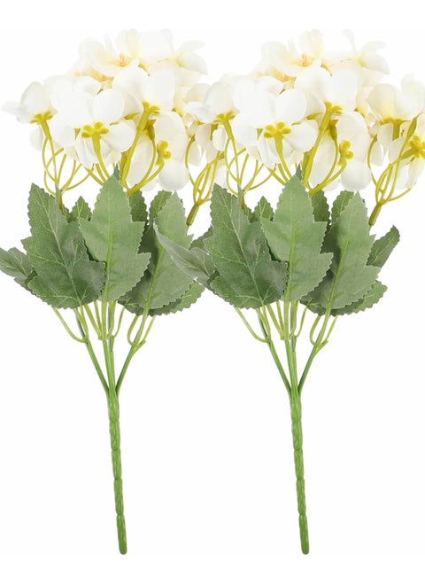 2 Bunch Artificial Crabapple Artificial Decoration Wedding Decor Artificial Flowers Plant Simulation Simulation Begonia Simulated Decor Plastic
