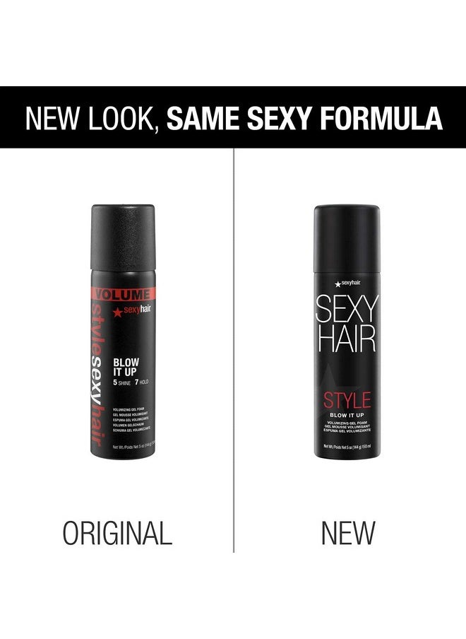Sexy Hair - SexyHair Style Blow It Up Volumizing Gel Foam, 5 Oz | Up to 50% More Volume | Adds Shine - Image 1