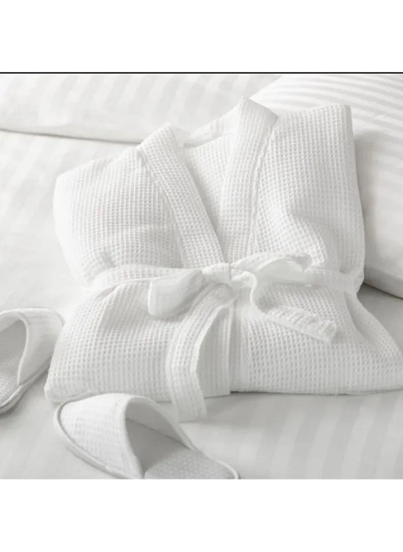 Blueberry - 2 Pieces Ultra Absorbent Waffled  Bathrobe Standard Size - Image 1