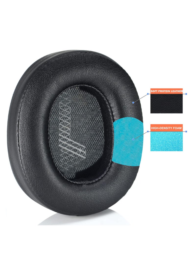 Live 500 BT Earpads Ear Cushion Replacement Cover Foam Softer Leather Ear Pads Compatible with JBL Live 500BT Wireless Over-Ear Headphones,Noise Isolation Foam (Black) - Image 3