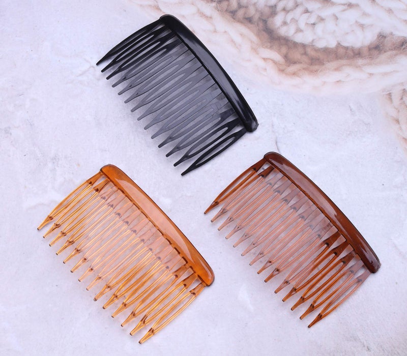 Ruwado 6 Pcs 14 Teeth Hair Side Comb Transparent Twist French Vintage Style Hair Clips Pins Accessories for Women Girls Bridal Wedding Veil Fine Hair - Image 5