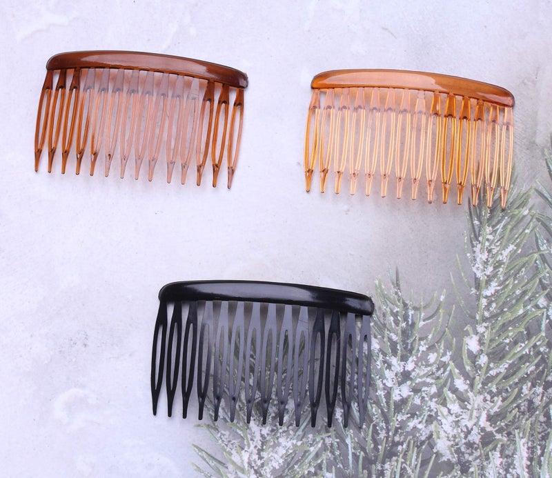 Ruwado 6 Pcs 14 Teeth Hair Side Comb Transparent Twist French Vintage Style Hair Clips Pins Accessories for Women Girls Bridal Wedding Veil Fine Hair - Image 3