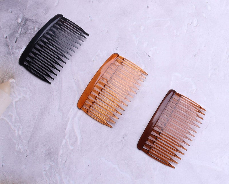Ruwado 6 Pcs 14 Teeth Hair Side Comb Transparent Twist French Vintage Style Hair Clips Pins Accessories for Women Girls Bridal Wedding Veil Fine Hair - Image 4