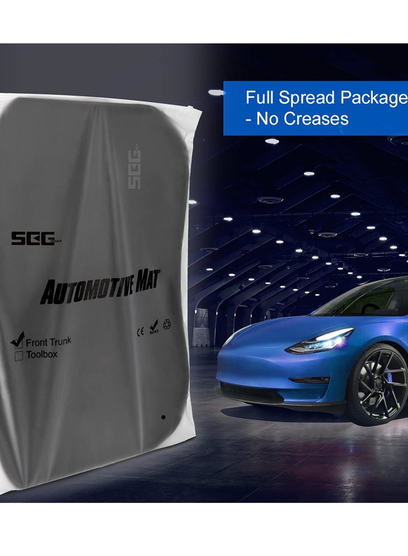 All-Weather Heavy-Duty Front Trunk Mat for Tesla Model 3 (2021-2022) - Dustproof, Odorless, Scratch-Resistant Cargo Liner for Ultimate Protection. - Image 4