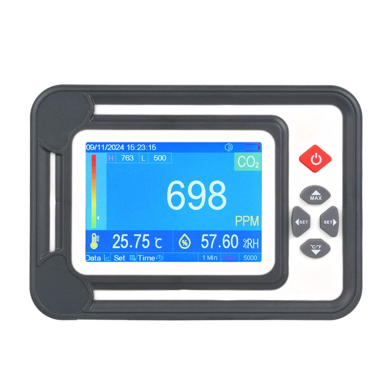 3 in 1 Carbon Monoxide Detector Digital CO2 Monitor CO2 Meter Gas Analyzer Detector 9999PPM CO2 Analyzers With Temperature Humidity Test - Image 1