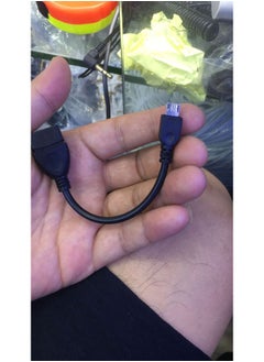 Generic 0tg Mike V8 OTG Data Cable V8 Interface 9100 Connection Mobile Phone Tablet OTG OTG Data Cable-Color:Black  - Image 1