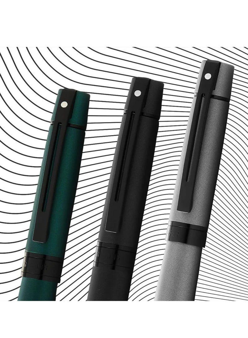 Sheaffer® 300 Matte Green with Polished Black Trims Ballpoint Pen - Image 4