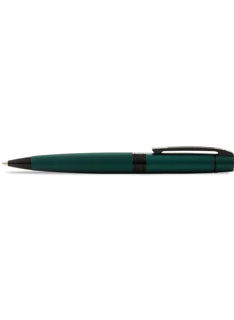 شيفر قلم حبر جاف Sheaffer® 300 باللون الأخضر غير اللامع مع حواف سوداء مصقولة