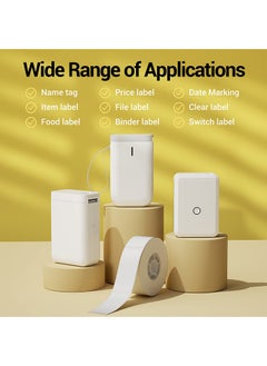 NIIMBOT D11/D110/D101 Label Maker Tape Adhesive White Label Sticker Waterproof Thermal Label Paper for Barcode Printing 12*40mm White  - Image 3