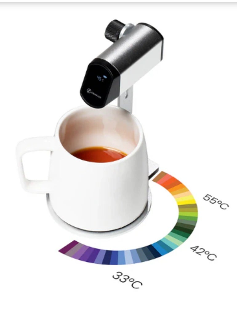 nucleus - Compass Temperature Reader, Contactless Temperature Sensor, USB Rechargeable, Adjustable Height, Fits various sizes of Mugs & Cups - Image 1