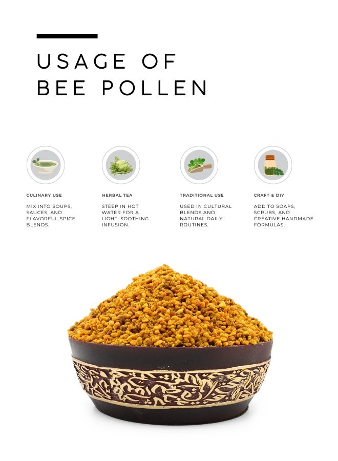 أباميك حبيبات حبوب لقاح النحل الخام من أوافي ميل | كنز الطبيعة الذهبي | مكون فاخر لإضفاء لمسة مميزة على أطباقك - 500 غرام | 17.6 أونصة - Image 3