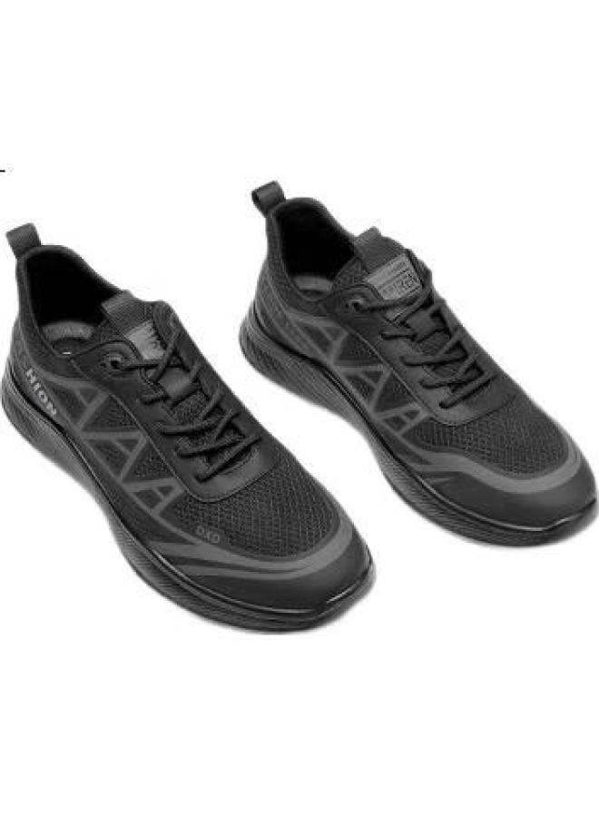 Strongman Men'S Plus Size Casual Shoes Outdoor Sports Shoes Lightweight Breathable Extra Large Size Men'S Shoes Jda73241 Black Size 45 - Image 3