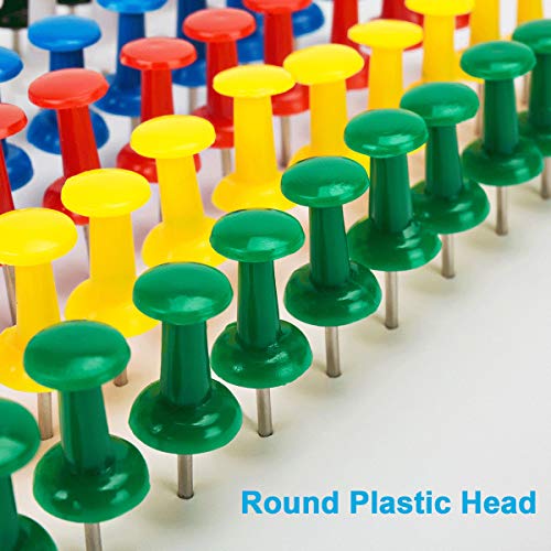BetyBedy 400Pcs Push Pins, Thumb Tacks for Bulletin Board, Stick Pins Thumb Tacks for Cork Board Wall Hangings, Office Tacks Color Pins for Desk Decor Organization (Assorted Colors) - Image 3