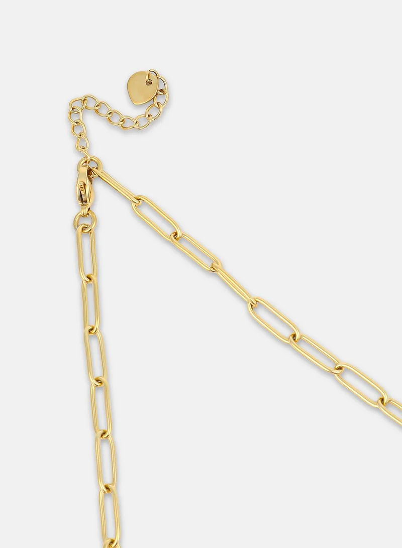 SOHI Celeste Artificial Chain Necklace Jewellery