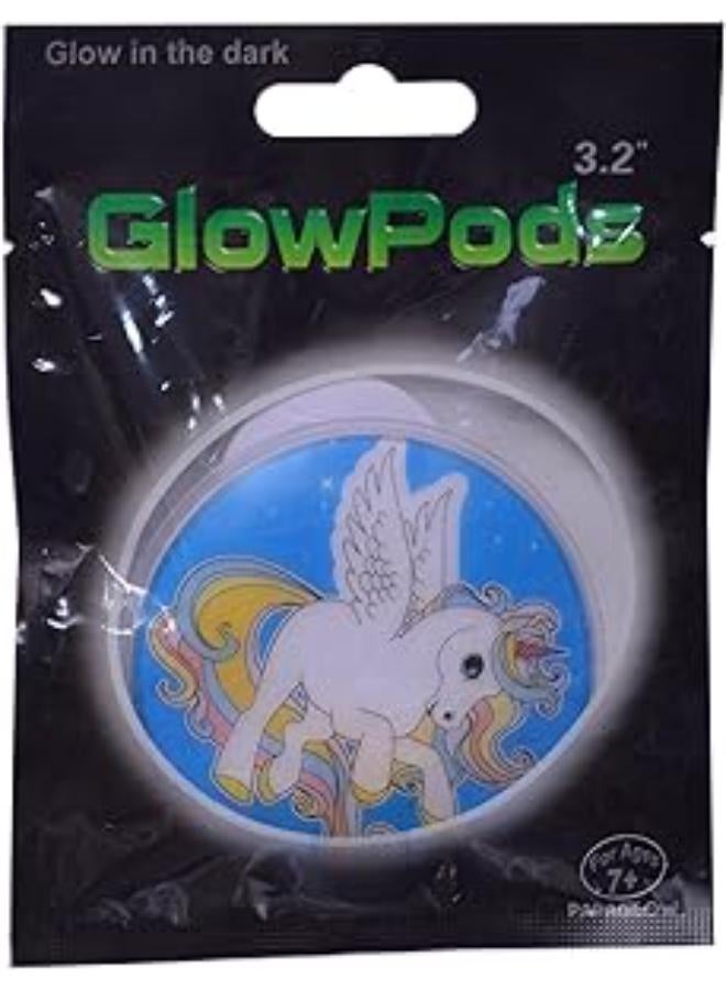 Glow Pods Unicorn Sticker, White - By (GTG TOYS)