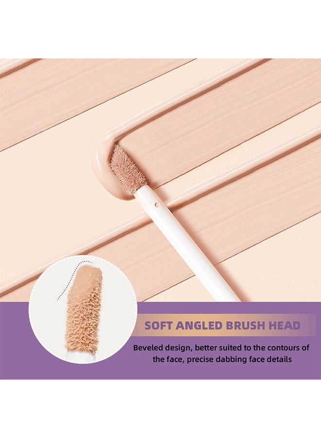 كيو آي بست شريط تصحيح طويل الأمد، خافي عيوب سائل مقاوم للماء والعرق، طويل الأمد، من الصعب إزالته، تغطية كاملة للبقع اللونية وعلامات حب الشباب، يخفف الهالات السوداء، مكياج تحديد الوجه السائل، رقم 04 - Image 4