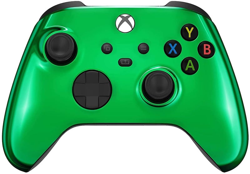 Custom Controllerzz Wireless Controller for Microsoft Xbox Series XS Xbox One Custom Soft Touch Feel Custom Xbox Series XS Controller XS Green Chrome