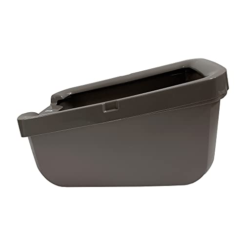 Catit Cat Litter Pan with Shield Rim – Large Open Litter Box With High Sides & Raised Back – Easy Clean, Mess-Free Design – Fits All Cat Litter Types – Gray, 22.2” x 16.3” x 11.3” - Image 4