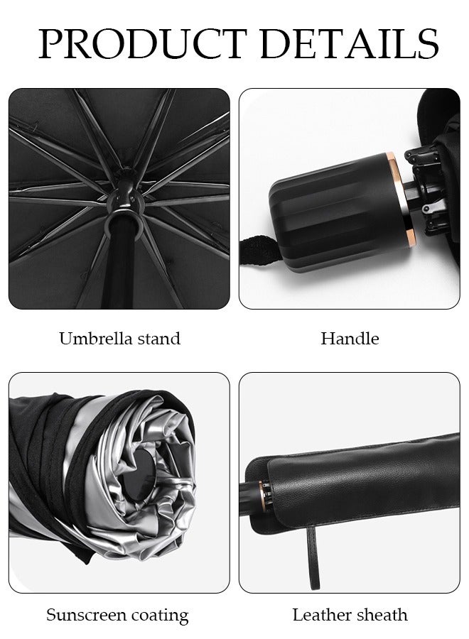 DUNISO Foldable Car Windshield Sunshade Umbrella Protect Car from UV Rays and Heat Keeps Cars Cool Sunshade Cover for Car Front Window  - Image 3