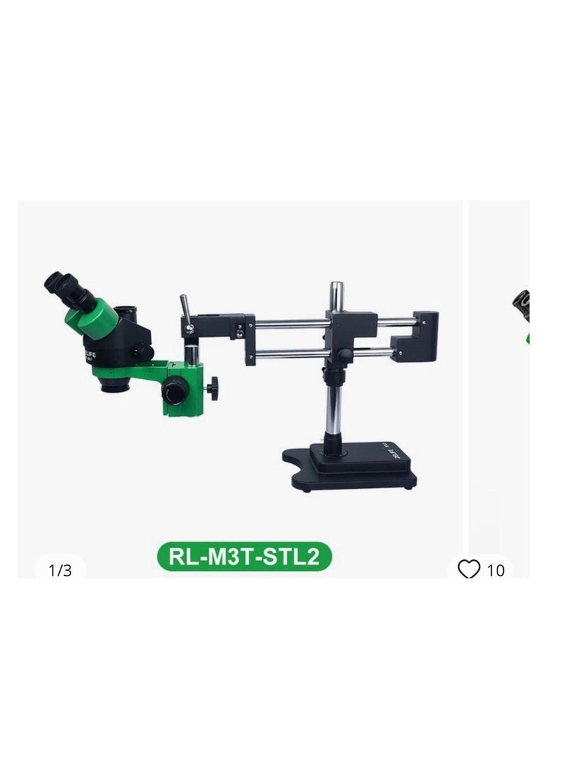 RELIFE RELIFE RL-M3-STL2 Boom Stand Binocular Microscope LED Light Stereo Microscopes 7-45X Magnification Mobile Phone PCB Board Repair 