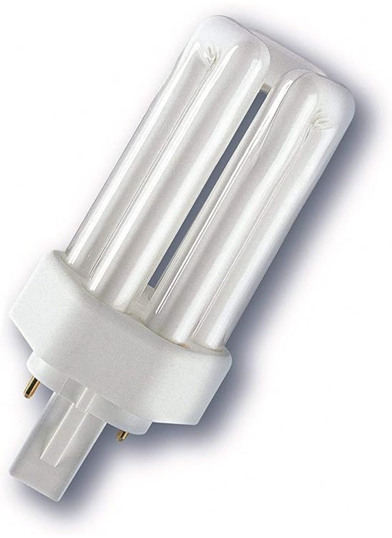 Osram - Osram Dulux T Compact fluorescent lamp 13W 830 Plus G24d, 3000k Warm White - Pack of 5 - Image 1