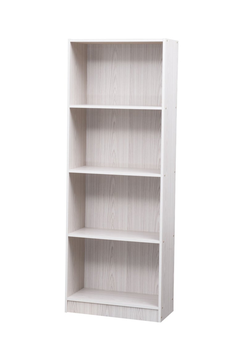 WT-EASYCARE رف كتب مكون من 4 طبقات – شيمو آش | رف كتب | رف كتب متعدد الطبقات | منظم كتب | تخزين متعدد الوظائف | رف كتب قائم بذاته | خزانة كتب | خزانة ملفات - Image 3