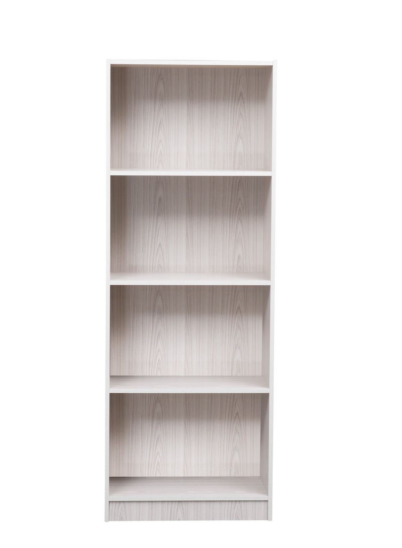 WT-EASYCARE رف كتب مكون من 4 طبقات – شيمو آش | رف كتب | رف كتب متعدد الطبقات | منظم كتب | تخزين متعدد الوظائف | رف كتب قائم بذاته | خزانة كتب | خزانة ملفات - Image 4