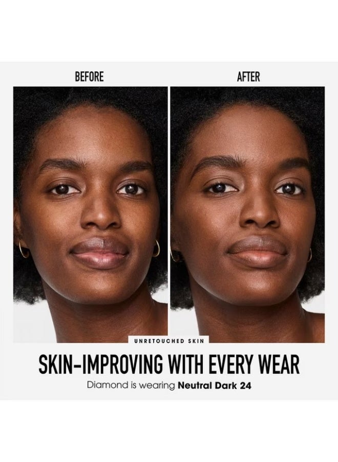 كريم أساس bareMinerals الأصلي بعامل حماية من الشمس 15، لون محايد داكن 24، 8 غرام - Image 3