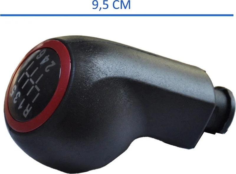 DNC Auto Part 6 Speed ​​Gear Shift Knob for Opel Astra H, Corsa D - Red